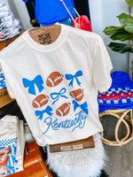 Kentucky Football And Bows Tee