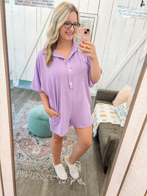 Back To You Romper-Lavender