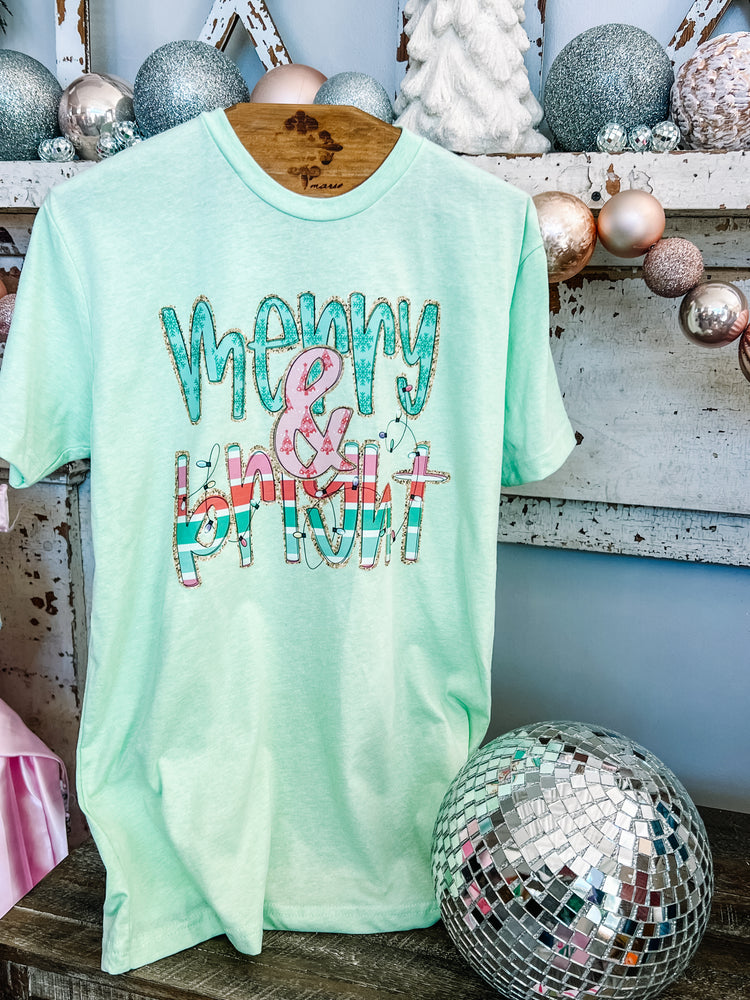 Merry and Bright Mint Tee Doorbuster