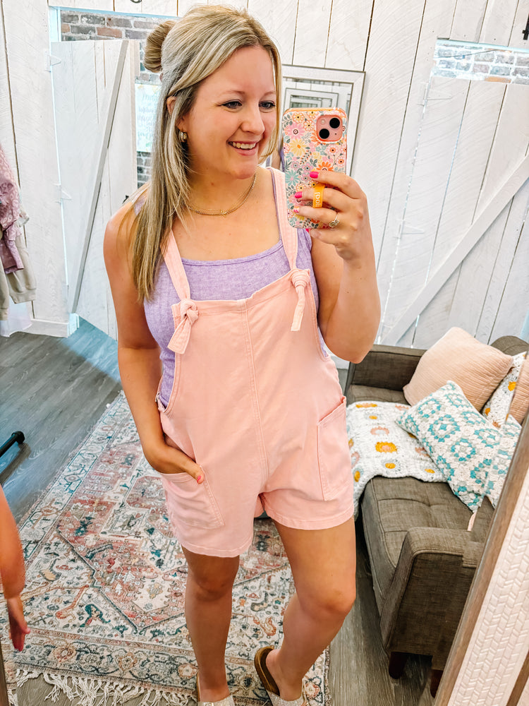 Just A Thought Overall Romper