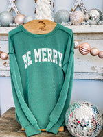 Merry Corded Pullover - Green