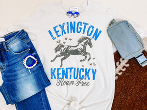 
            
                Load image into Gallery viewer, Lexington Kentucky Tee-White
            
        