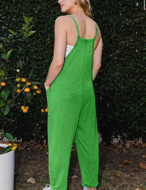 Think Twice Jumpsuit-Green
