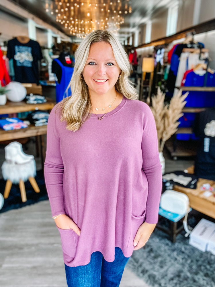 Pocket Tunic-Mauve