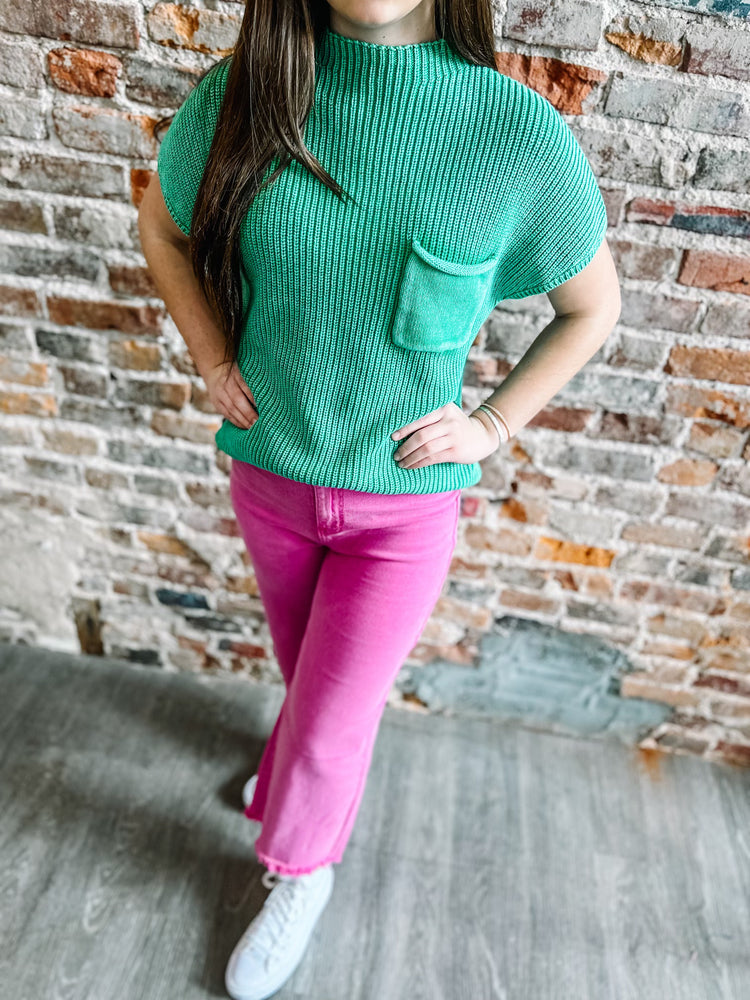 Instant Attraction Sweater-Green