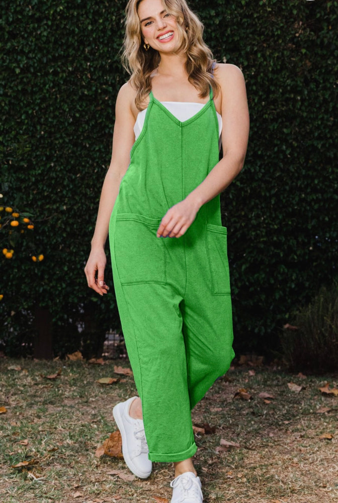 Think Twice Jumpsuit-Green