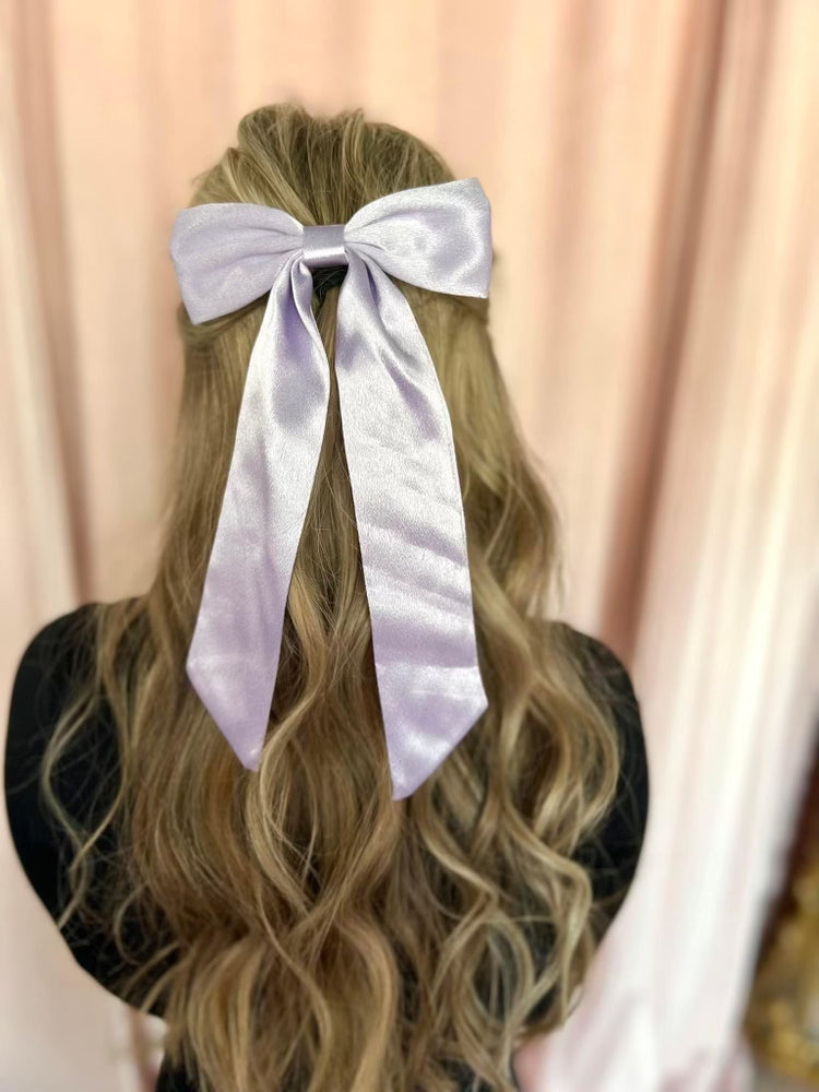Hair Bow-Lavender