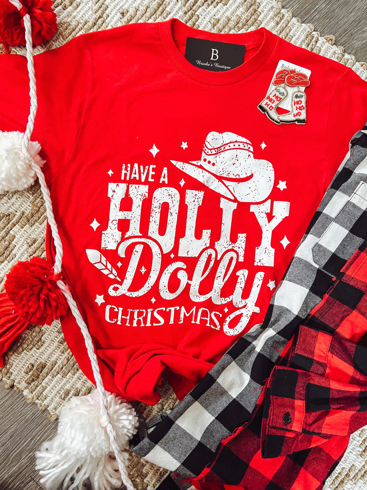 Holly Dolly Christmas Tee