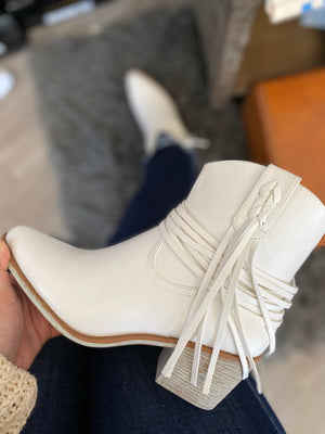 The Wilder White Booties